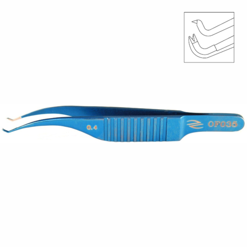 Пинцет роговичный типа Колибри по Троутману-Барракеру, титановый OF 035