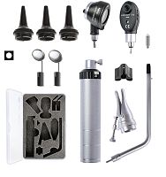 Диагностический набор KaWe Бейсик С10 / Е10 (офтальмоскоп 1 апертура и отоскоп с принадлежностями)