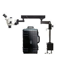 Операционный ветеринарный микроскоп MONVET ОВМ-10 КАМ + транспортный чемодан